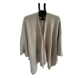 Alfani Womens Open Front Cardigan Sweater Beige L XL Textured Knit